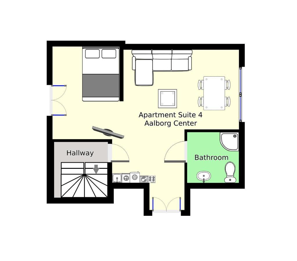 Apartment suite 4 Aalborg Center Buitenkant foto